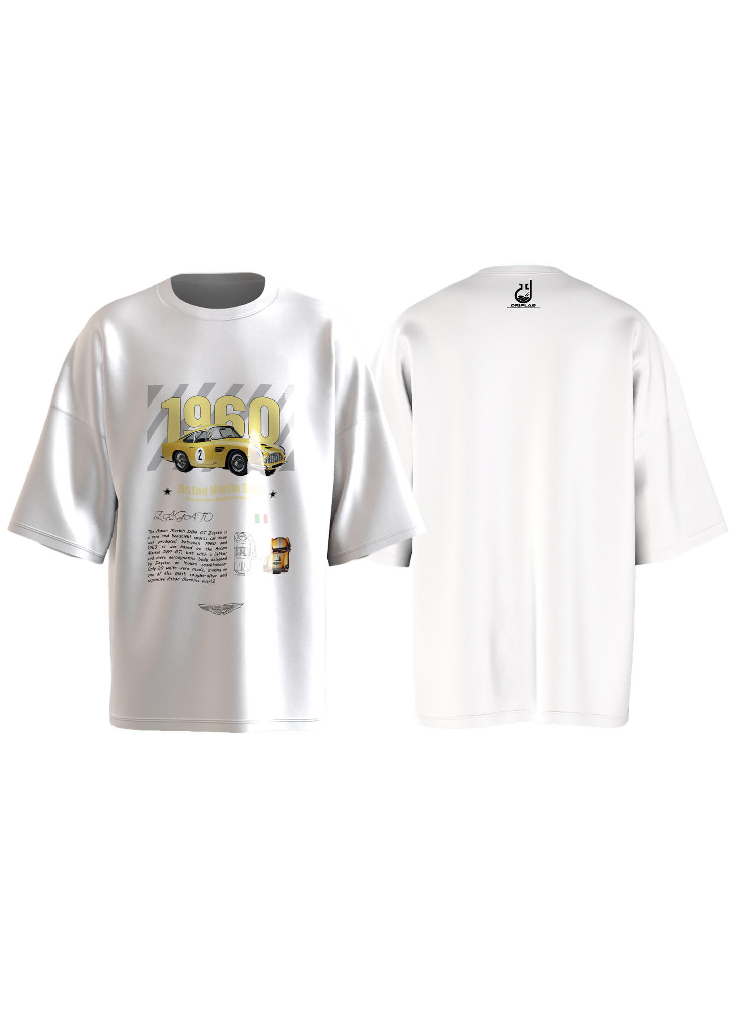 1960 Aston Martin DB4 Oversized-Tshirt