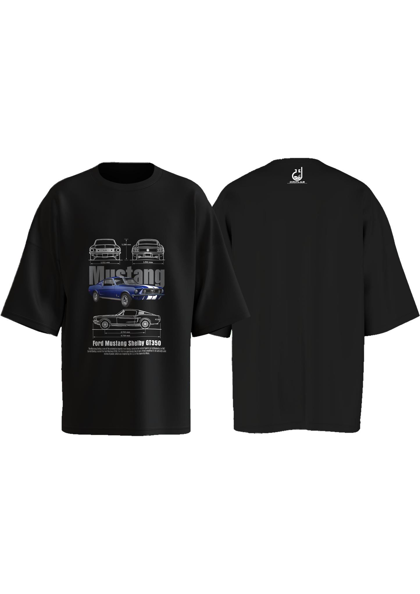 Ford Mustang Shelby GT350Spec Oversized T-shirt
