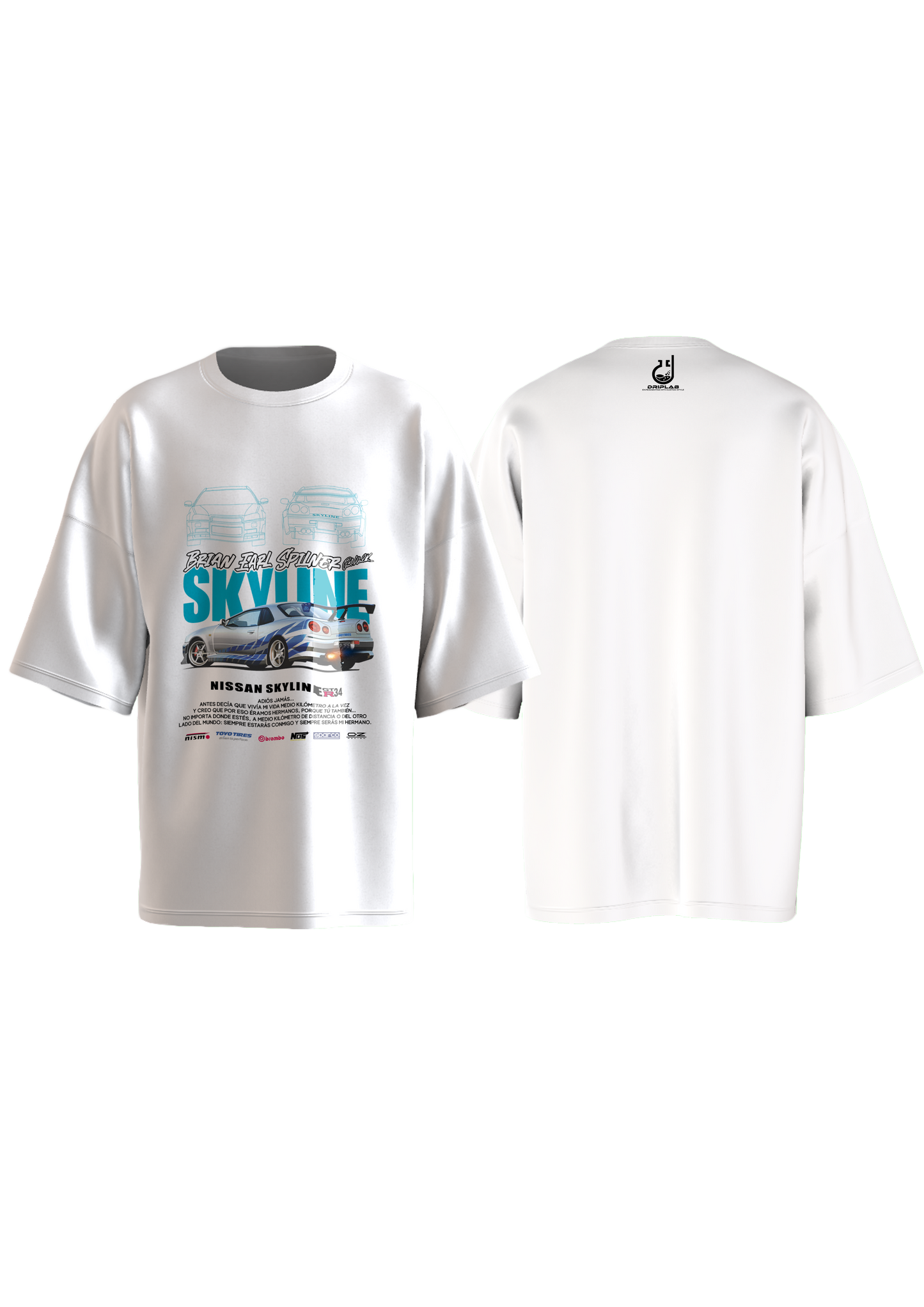 Paul Walker Signature Skyline Oversized T-shirt