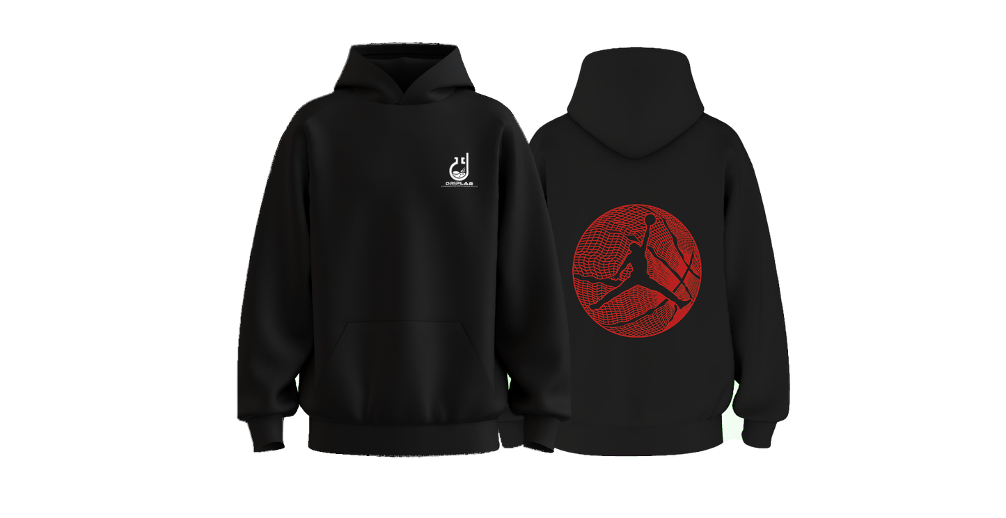Slam Dunk Legacy: Basketball with Jordan Logo Hoodie
