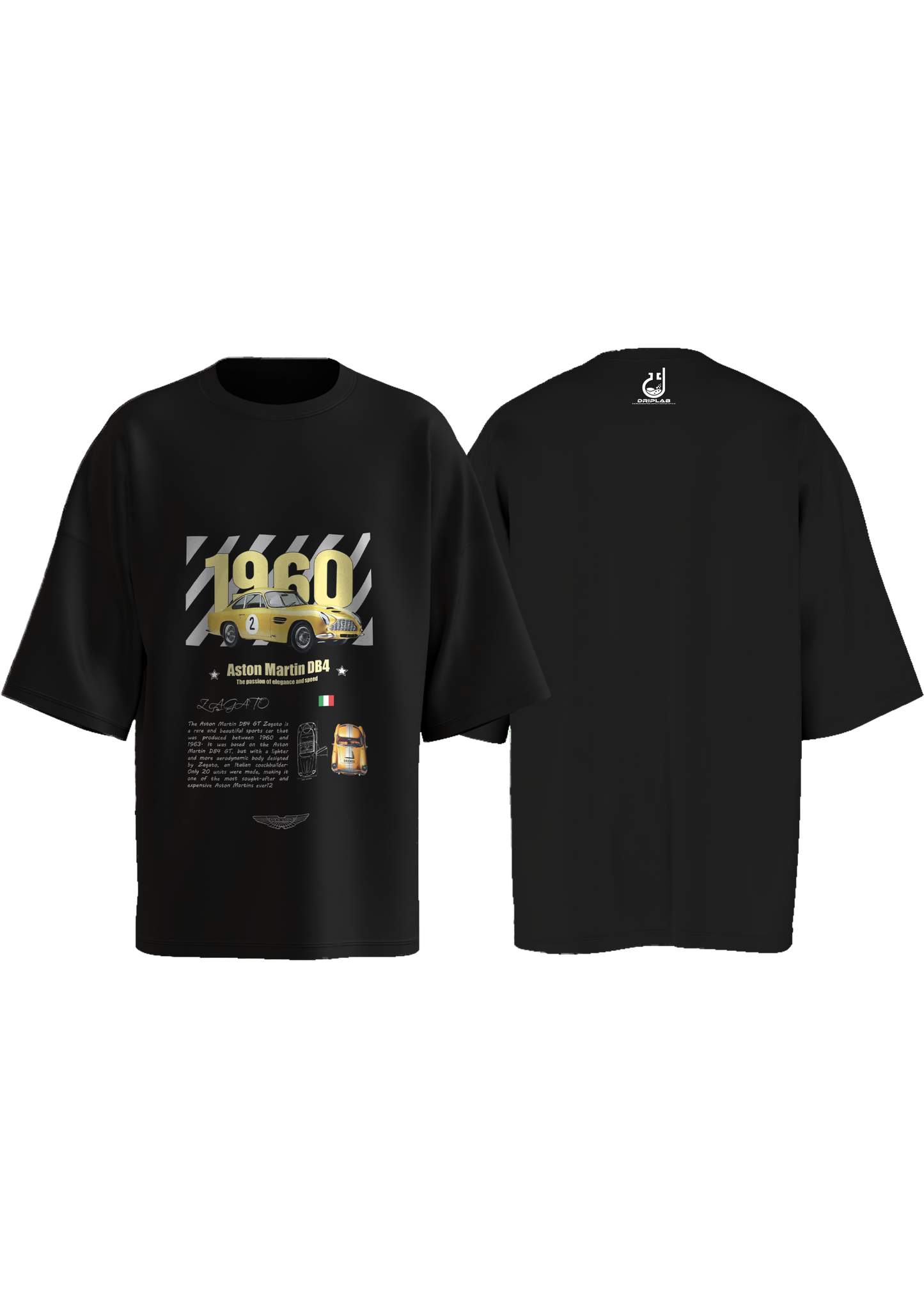 1960 Aston Martin DB4 Oversized-Tshirt