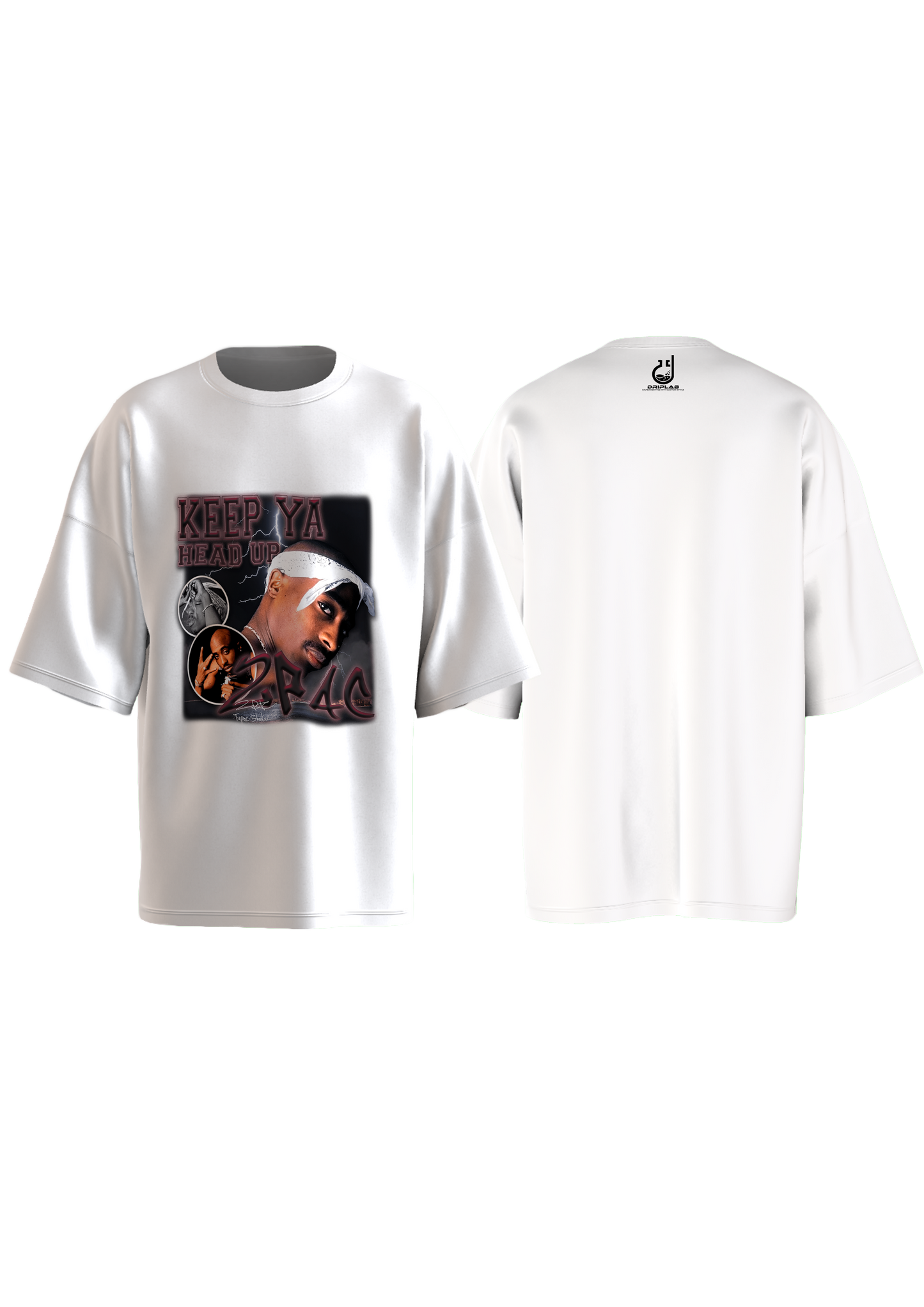 2pac Keep ya Head Up Oversized T-shirt
