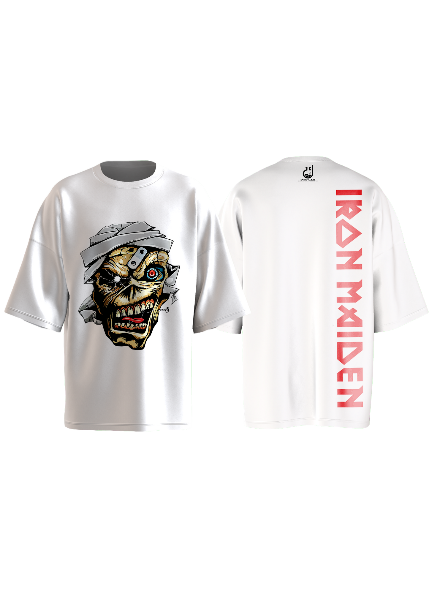 Iron Maiden Eddie Skull Oversized T-shirt