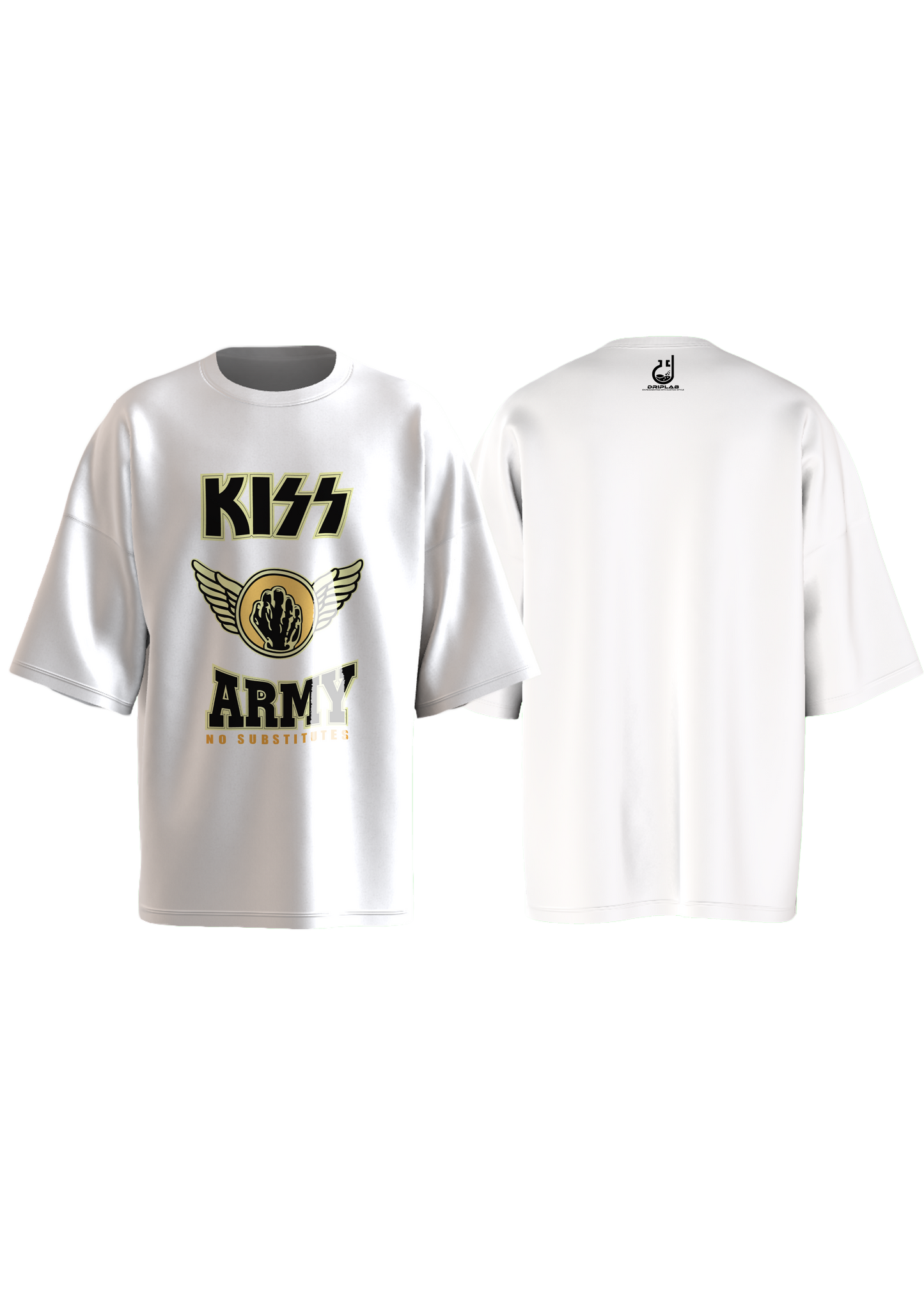 Kiss Army No Substitues Oversized T-shirt