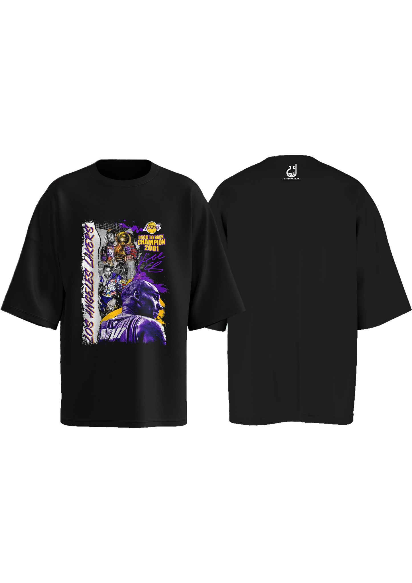 Kobe 2001 Back to back champion Oversized T-shirt