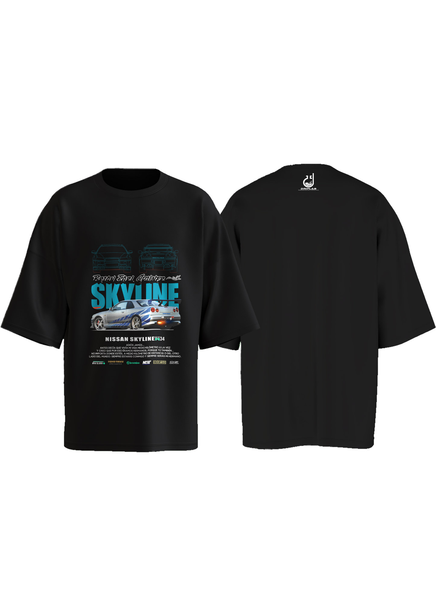 Paul Walker Signature Skyline Oversized T-shirt
