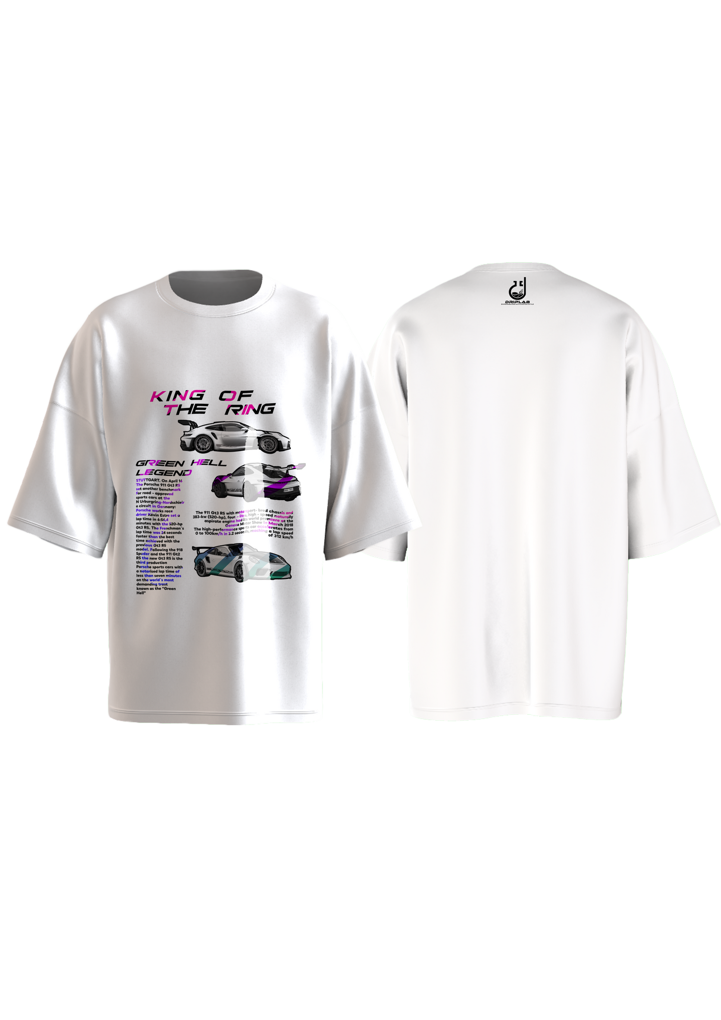 Porche 911 GT R King Of The Ring Oversized T-shirt