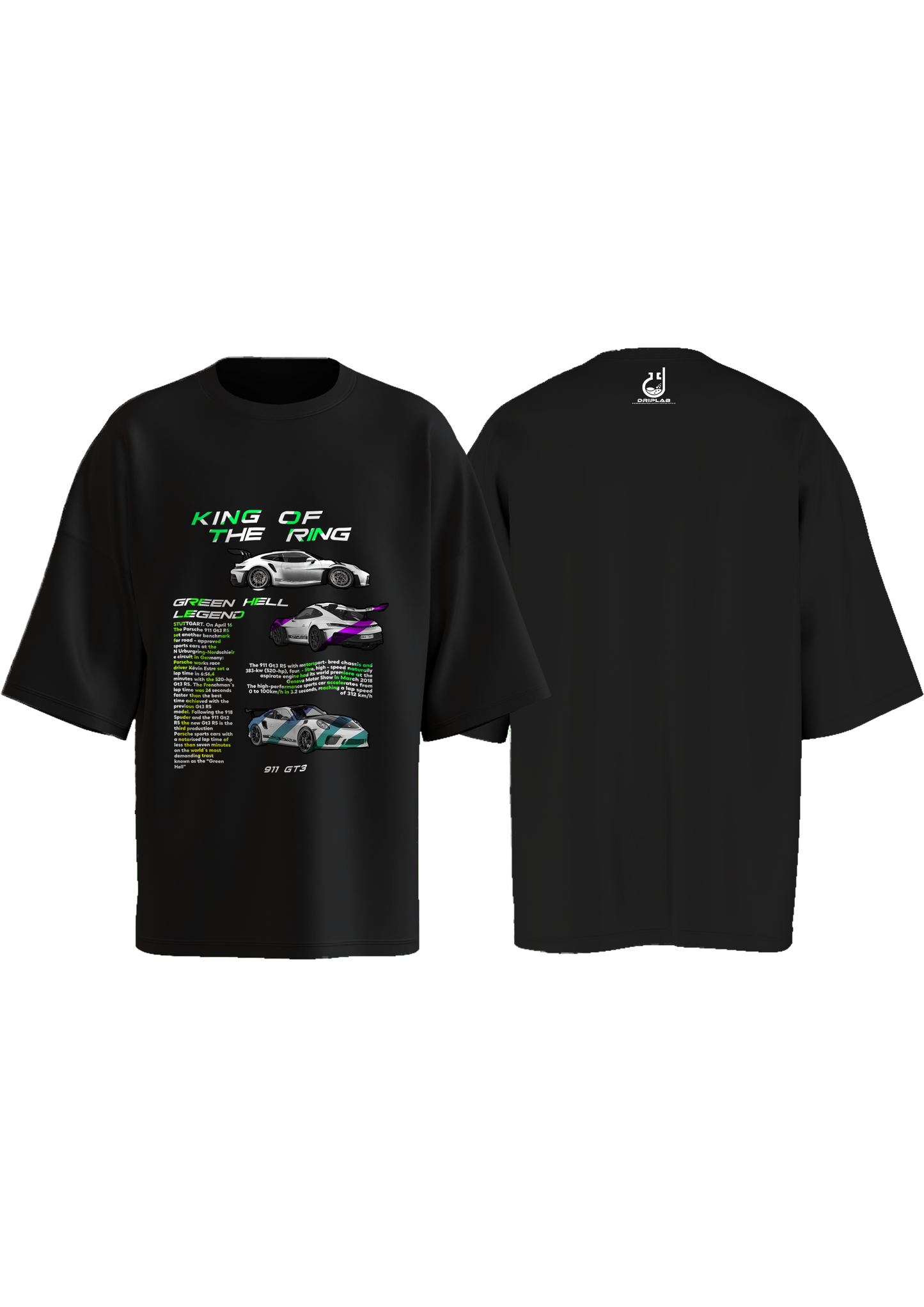 Porche 911 GT R King Of The Ring Oversized T-shirt