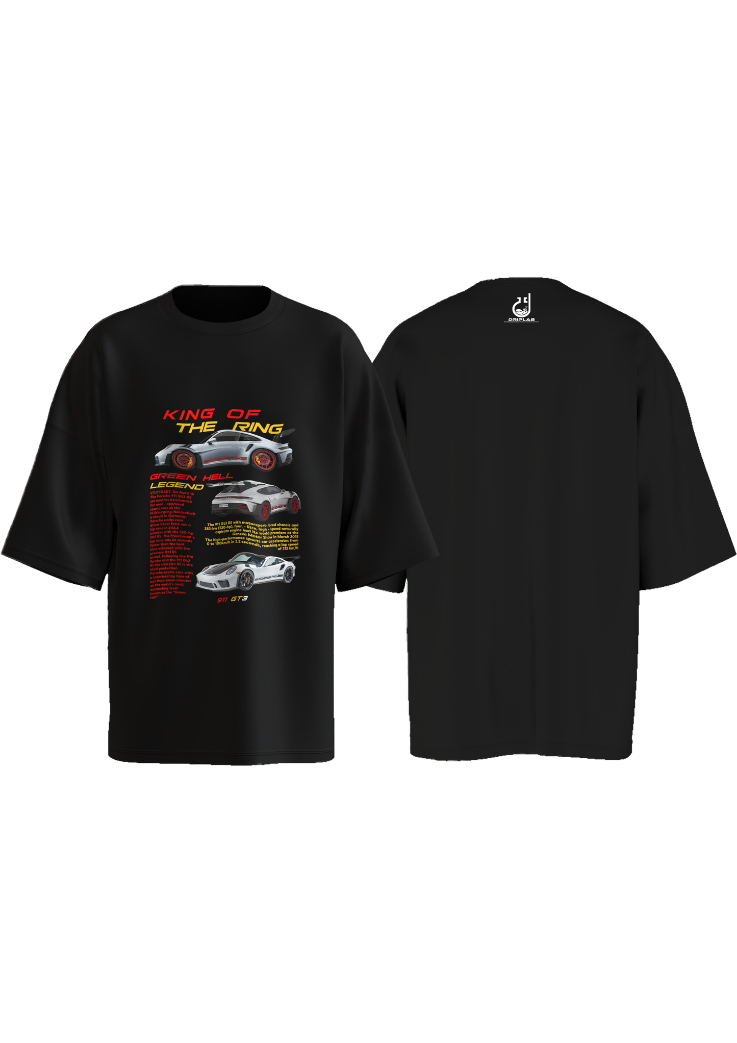 Porsche 911 GT3 King Of The Ring Oversized T-shirt