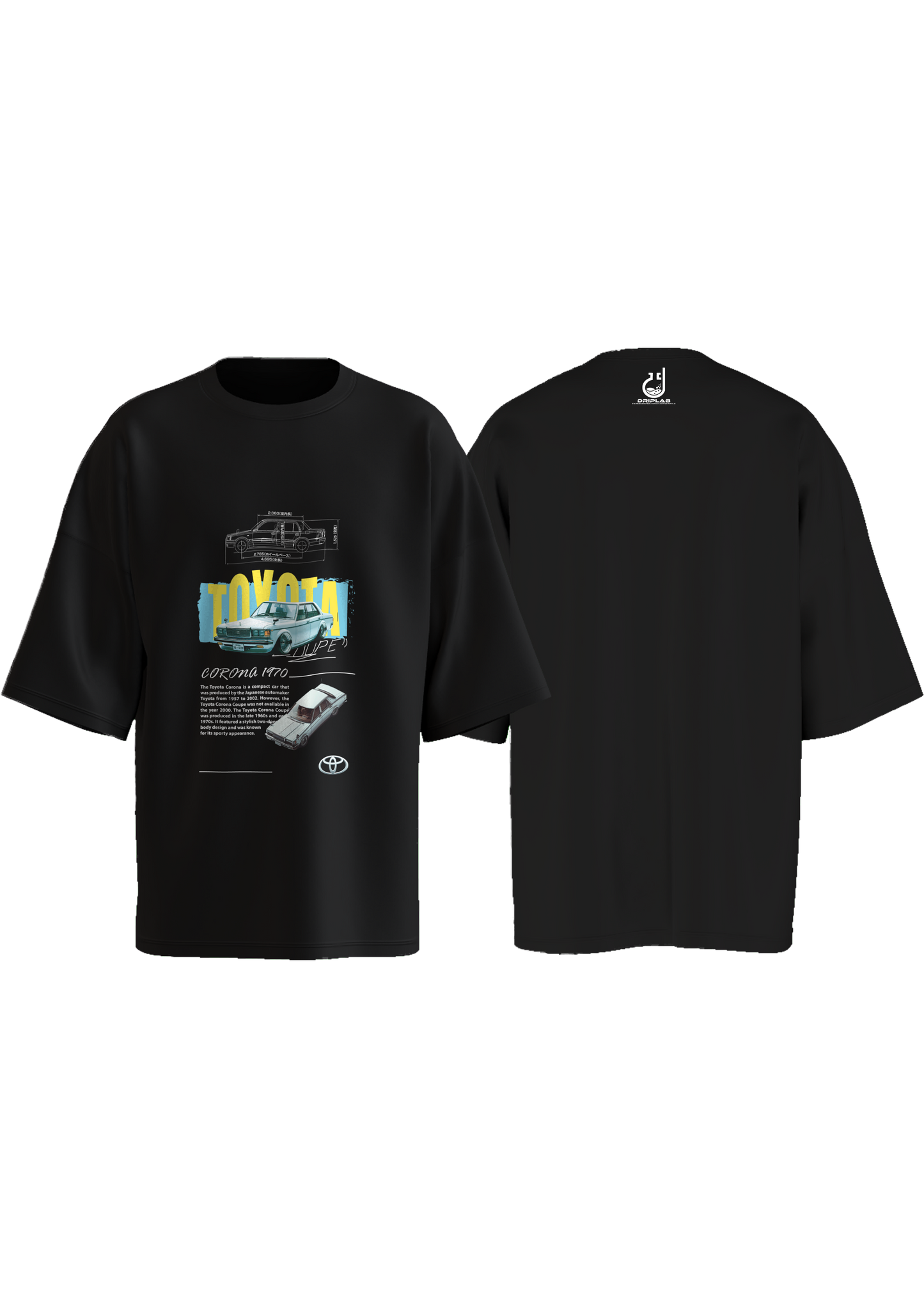 Toyota Corona Compact 1970 Oversized T-shirt