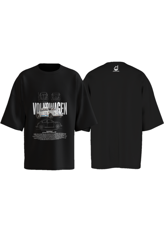 Volkswagen Pearl White 117 Modelo 1963 Oversized T-shirt