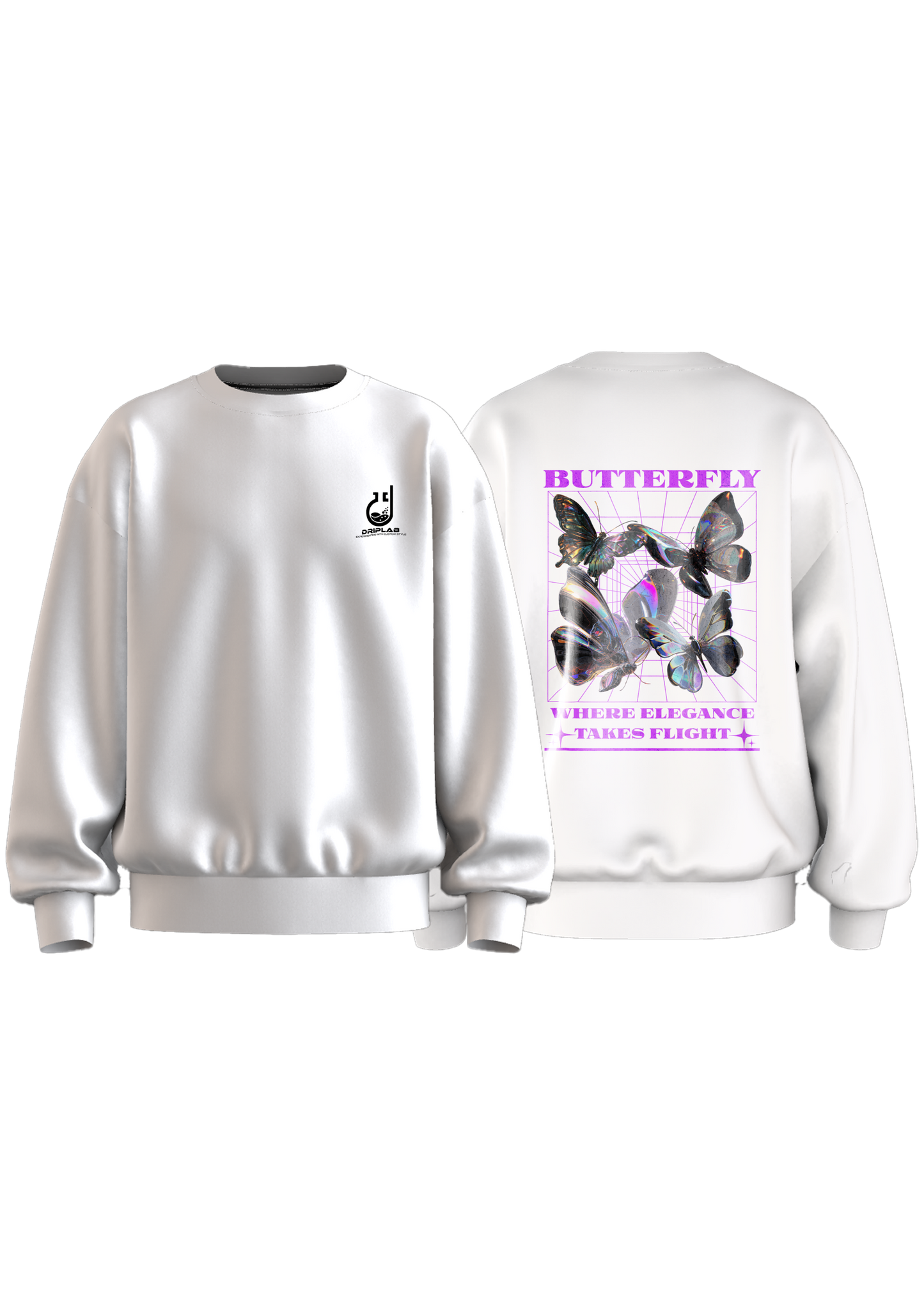 Butterfly — where elegance takes flight Sweatshirt