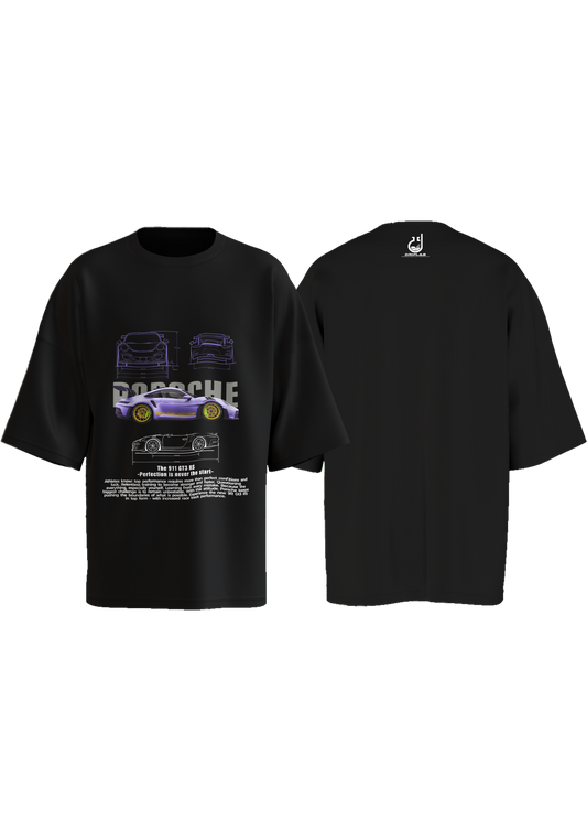 Porsche 911 GT RS Violeta Oversized T-shirt